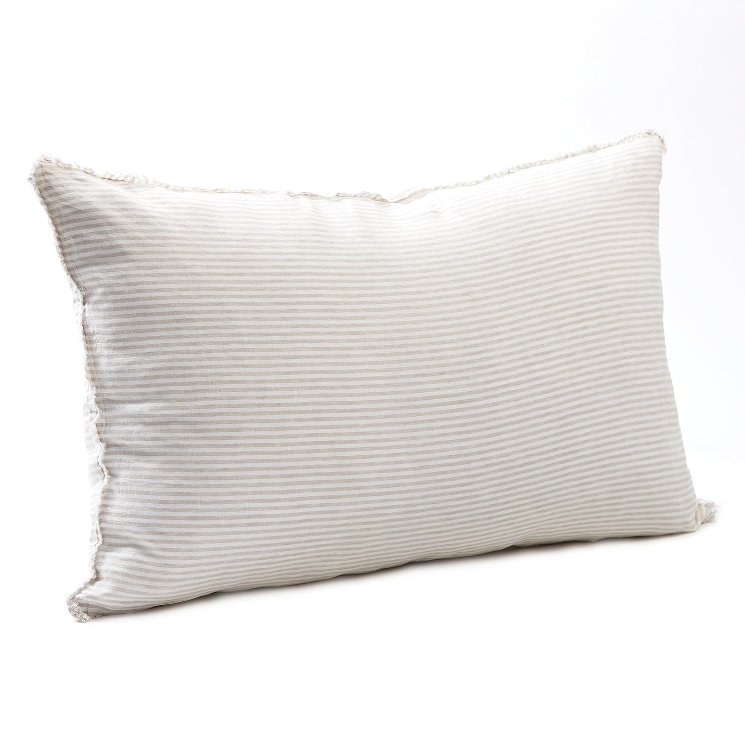 Bedhead Cushion in Natural Stripe - Cover Only