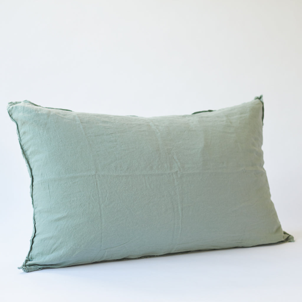 Bedhead Cushion in Sage Green - Cover Only