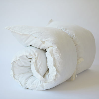 Linen GlamSwag in Antique White