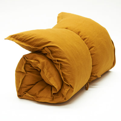 Linen GlamSwag in Mustard