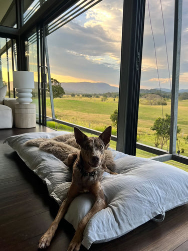 Linen GlamSwag in Dove Grey