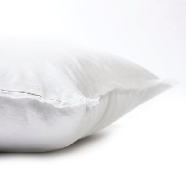 Linen Bedhead Cushion in Antique White