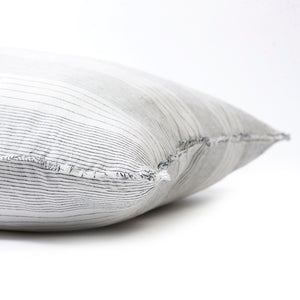 Linen Bedhead Cushion in French Stripe