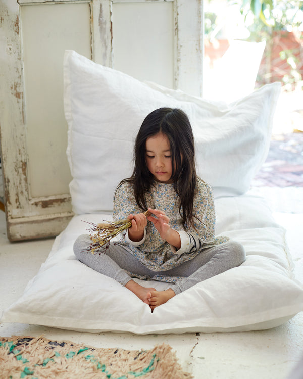 Linen GlamSwag in Antique White