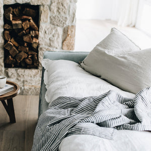 Linen GlamSwag in Antique White