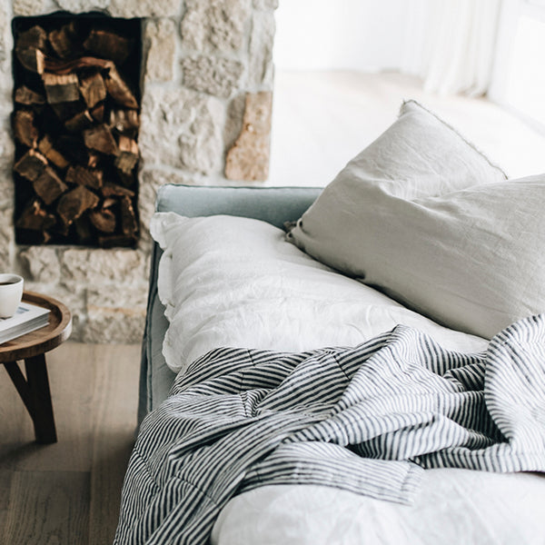 Linen GlamSwag in Antique White