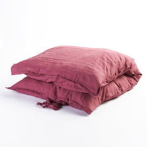 Linen GlamSwag in Raspberry