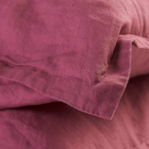 Linen GlamSwag in Raspberry