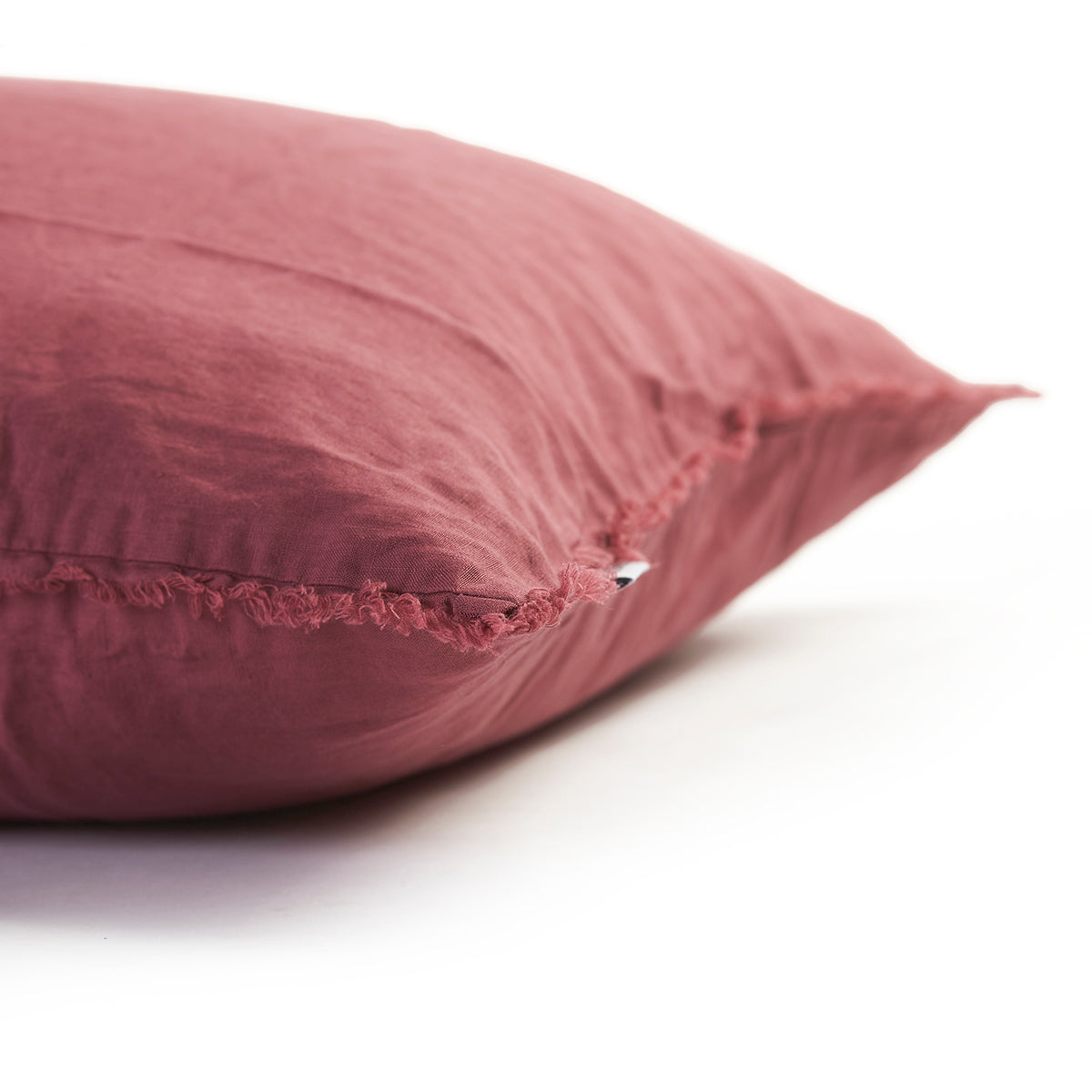 Linen Bedhead Cushion in Raspberry