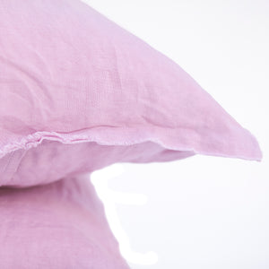 Pair of Linen Pillowcases in Taffy