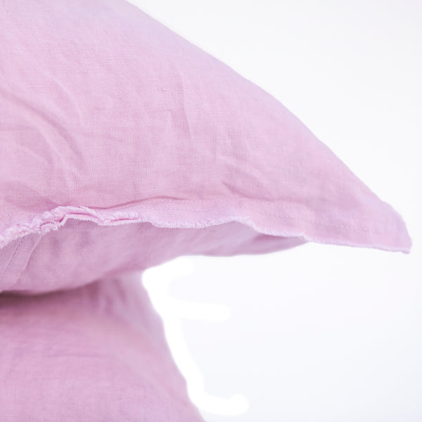 Pair of Linen Pillowcases in Taffy
