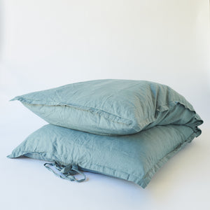 Linen GlamSwag in Dusty Blue