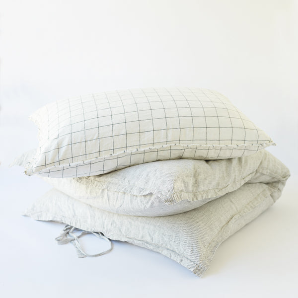 Linen GlamSwag in Pinstripe