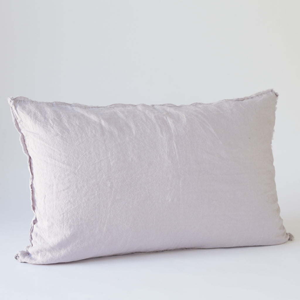 Linen Bedhead Cushion in Lilac