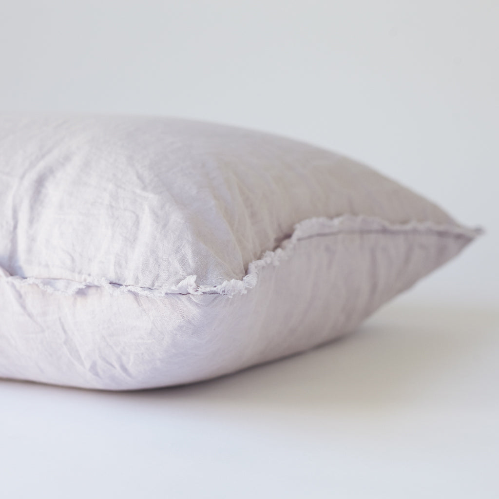 Linen Bedhead Cushion in Lilac