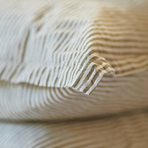 Linen GlamSwag in Olive Stripe