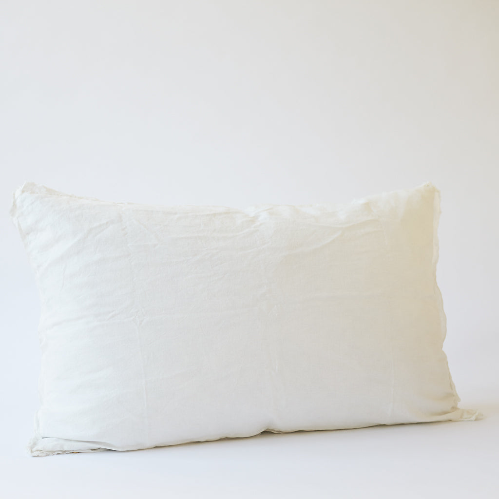 Linen Bedhead Cushion in Antique White