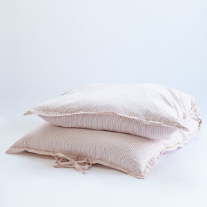 Linen GlamSwag in Rosewater Stripe