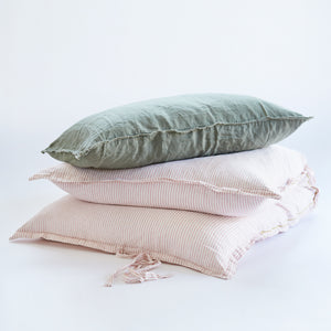 Linen GlamSwag in Rosewater Stripe