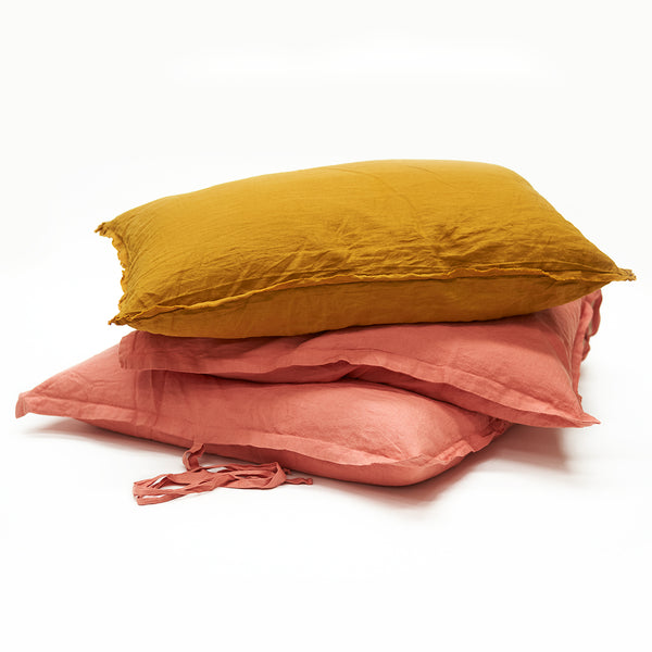 Linen GlamSwag in Coral